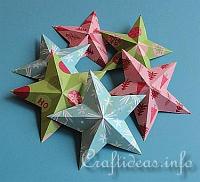 Dimensional 5-Pointed Paper Stars