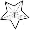 Dimensional 5-Pointed Star