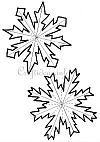 Dimensional Snowflakes Pattern 
