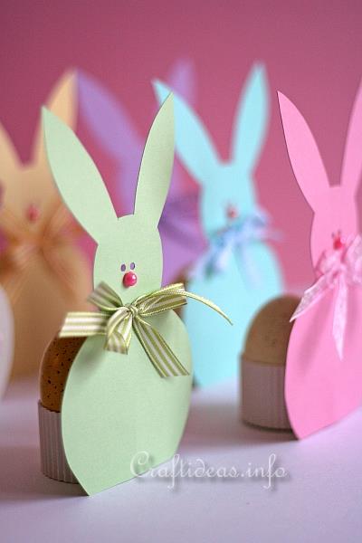 Easter Bunny Paper Egg Holders 3