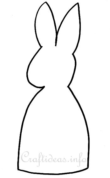 Easter Bunny Template for Egg Cosy