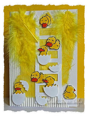 Easter Card - Cute Hatched Chicks Easter Card 