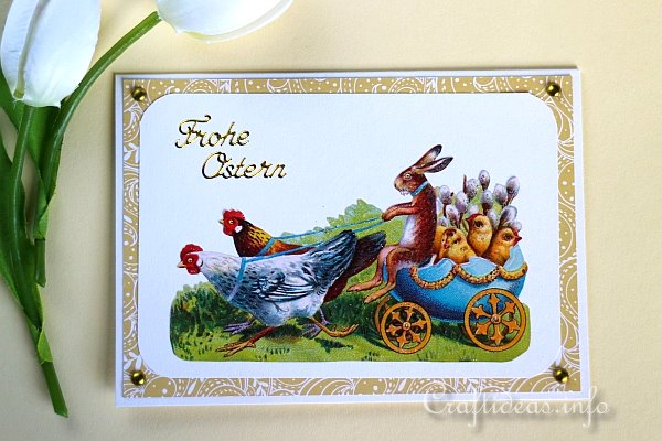 Easter Card With Vintage Easter Motif
