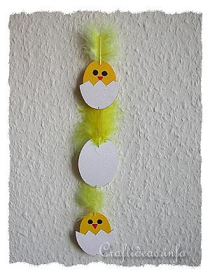 Easter Craft for Kids - Paper Chick Mobile 