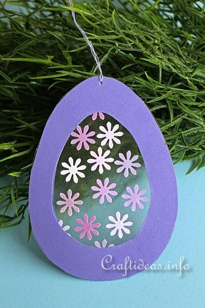 Easter Craft for Kids - Transparent Easter Egg Window Decoration 3