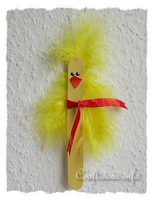 Easter Crafts for Kids - Cute Craft Stick Easter Chick 