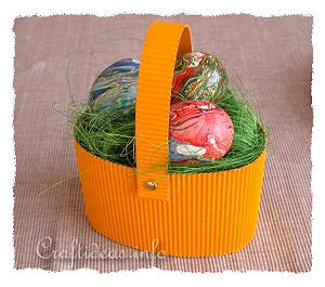Easter Paper Craft for Kids - Easy Easter Basket 