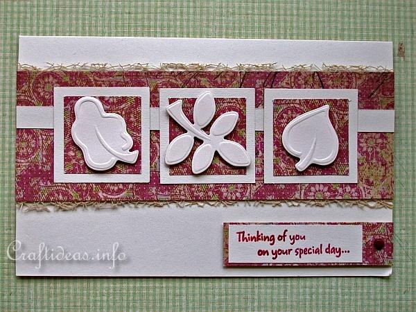 Embossed Leaves Card for Autumn 300