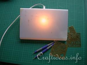 Embossing with the Light Box 1