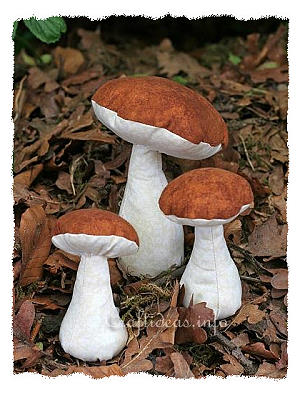 Fabric Mushrooms 