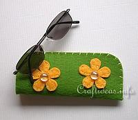 Fabric and Sewing Crafts - Felt Glasses Case 