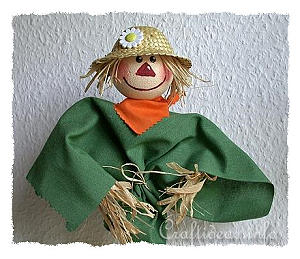 Fall Craft - Scarecrow Plant Stick 