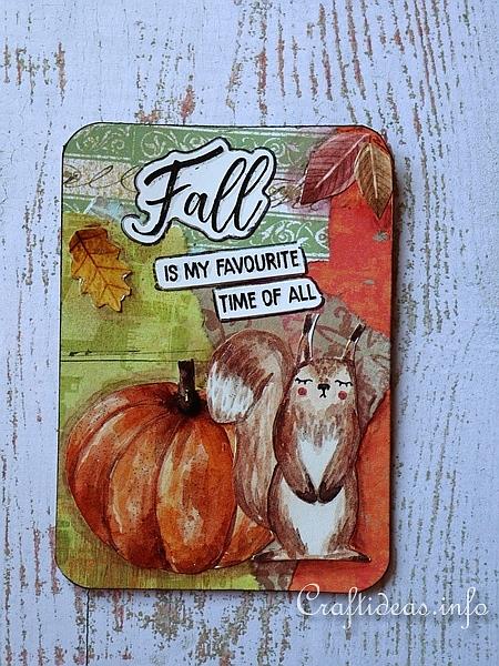 Fall Time Artist Trading Card