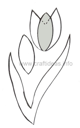 Felt Tulip Craft Pattern 510b