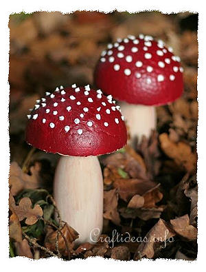 Fly Agaric or Toadstool Craft for Kids 
