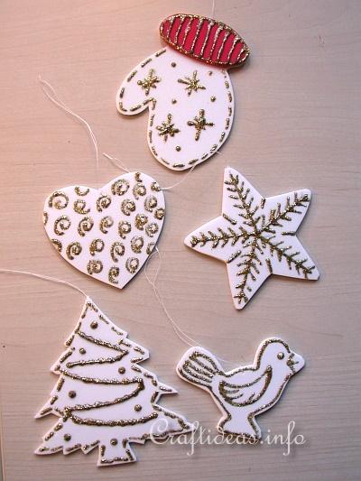 Fun Foam Christmas Ornaments Set
