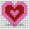 Fuse Bead Valentine Heart Pattern 
