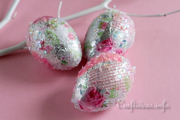 Glitter Easter Eggs Craft
