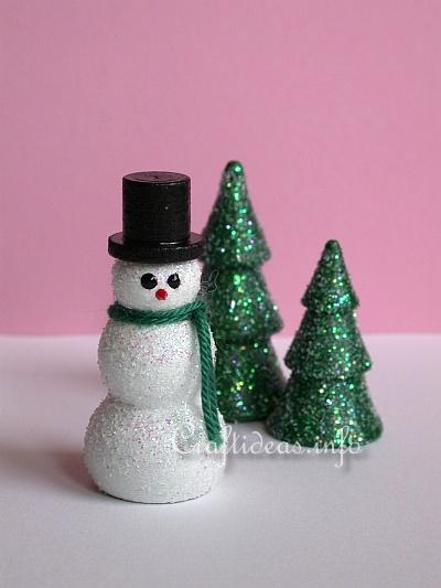 10x Dollhouse Christmas Decor Snowman Tree Diy MiniDecoration Hairpin Craft TDCA 