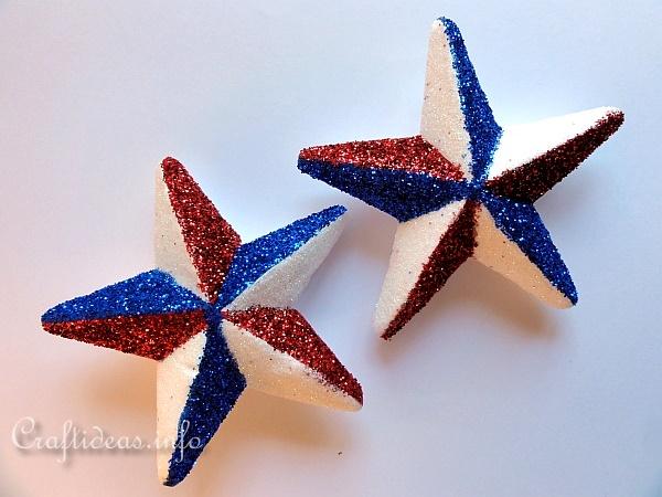 Glittery Independence Day Star 2