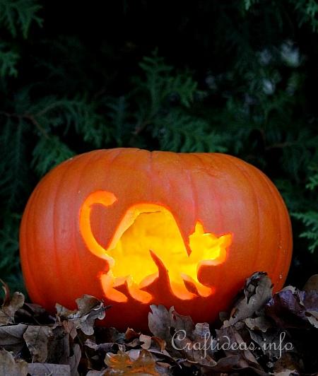 Halloween Cat Jack o' Lantern 1