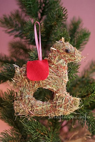 Hay Christmas Tree Ornament 1