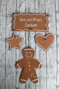 Hot and Fresh Cookies Wooden Sign for Christmas