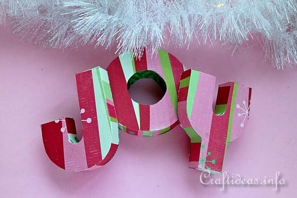 Joy Paper Christmas Decoration 3