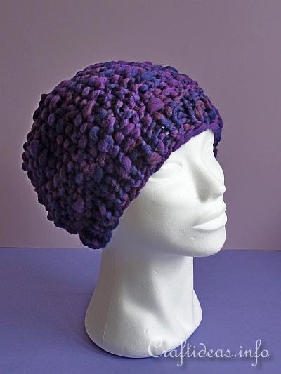 Knitting Project - Winter Beanie Cap 3