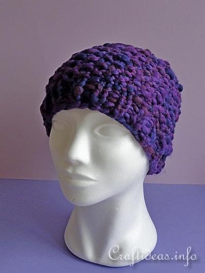 Knitting Project - Winter Beanie Cap 4