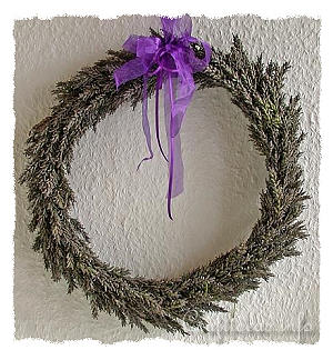 Late Summer Craft - Autumn Craft - Lavender Wreath 