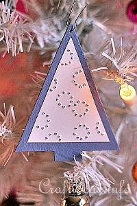 Lilac Tree Paper Ornament