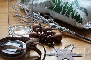 Materials - Christmas and Winter Decoration in Brown and White