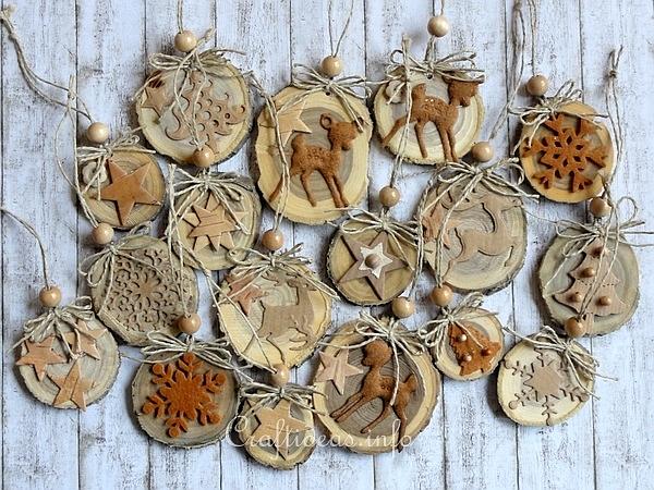 Natural Ornaments Crafted From Wooden Branch Slices 1