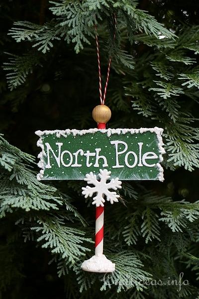 North Pole Christmas Tree Ornament