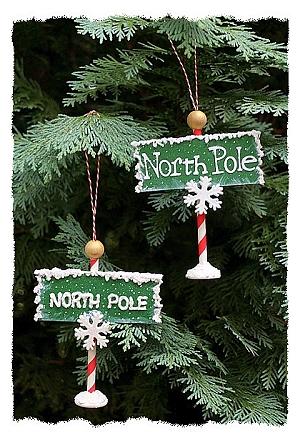 North Pole Christmas Tree Ornaments