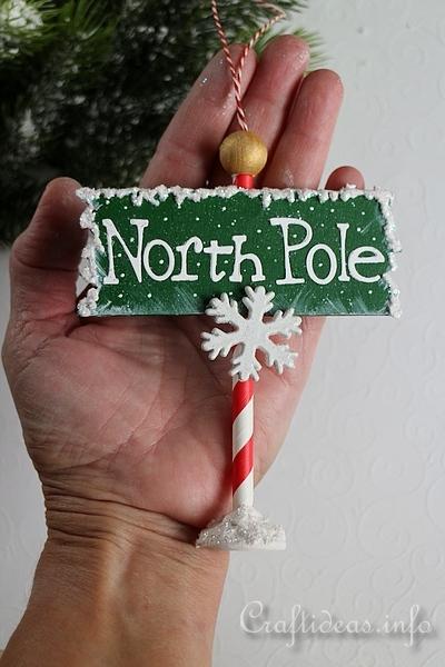 North Pole Ornament for Christmas