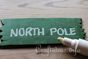 North Pole Sign Tutorial 6
