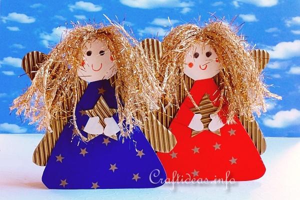 Paper Angels With Golden Hair 1