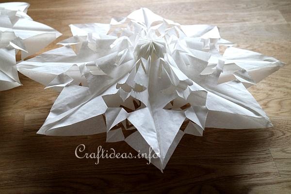 Paper Bag Snowflake 2