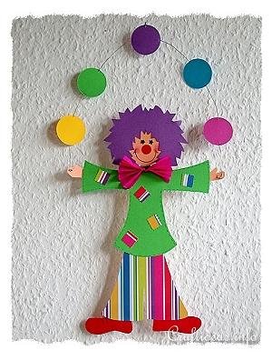 Paper Craft - Crafts for Kids - Paper Clown Decoration 300