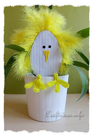 Paper Craft for Easter - Standing Paper Chick 