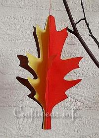 Paper Craft for Fall - 3-D Paper Leaf_0152