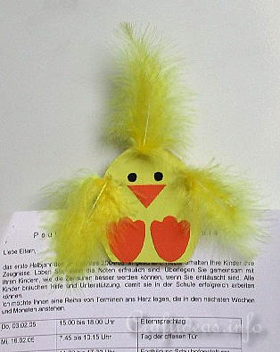 Paper Craft for Spring and Easter - Cute Chick Magnet