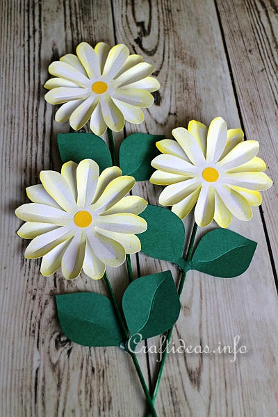 Paper Craft for Summer and All Occasions - Paper Daisy Plant Poke