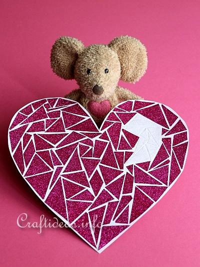 Paper Mosaic Heart Craft