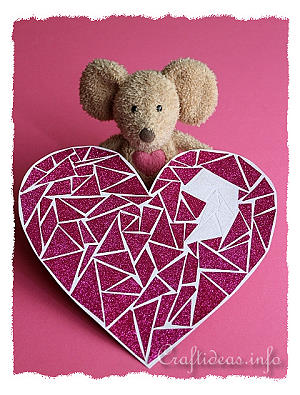 Paper Mosaic Heart Craft