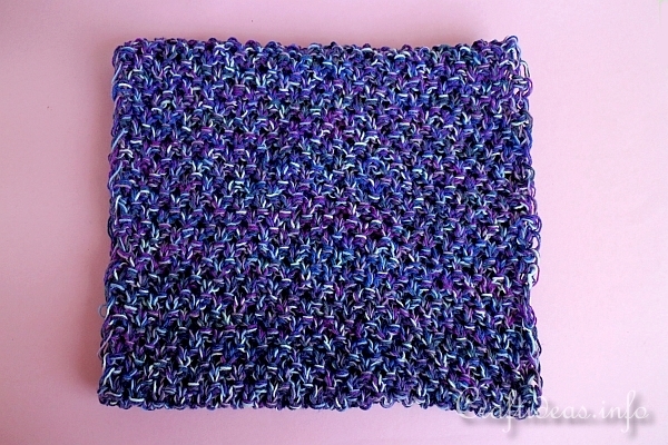Purple Colored Knitted Cowl