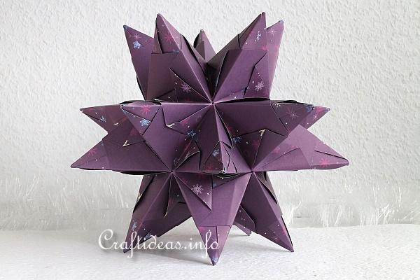 Purple Snowflakes Bascetta Star