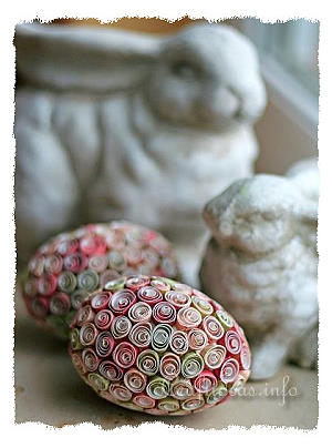 Quilled Paper Easter Eggs 